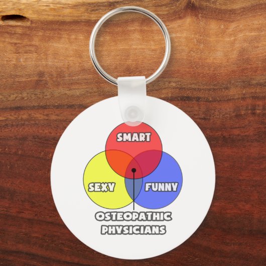 Venn Diagramm .. Osteopathische Ärzte Schlüsselanhänger (Vorderseite)