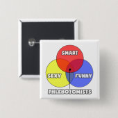 Venn Diagramm .. Phlebotomisten Button (Vorne & Hinten)