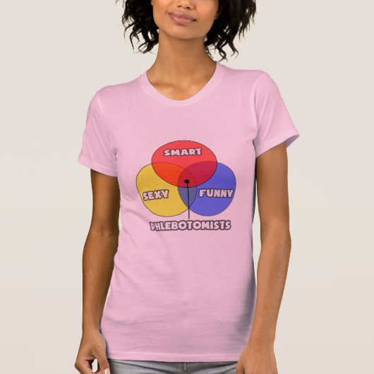 Venn Diagramm .. Phlebotomisten T-Shirt (Vorderseite)
