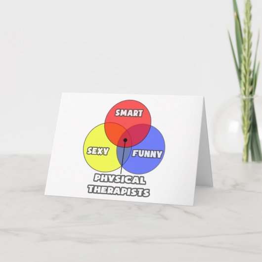 Venn Diagramm .. Physiotherapeuten Karte (Vorderseite)