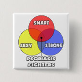 Venn Diagramm .. Psoriasis Fighters Button (Vorderseite)