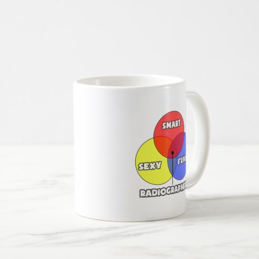 Venn Diagramm .. Radiographen Kaffeetasse (VorderseiteRechts)