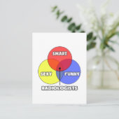 Venn Diagramm .. Radiologen Postkarte (Stehend Vorderseite)
