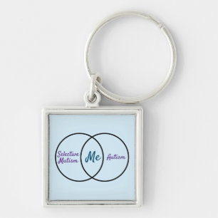 Venn Keychain-Doppeldiagnosediagramm Schlüsselanhänger
