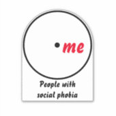 Venn-Single-Diagnose Vinyl-Aufkleber Aufkleber (Vorderseite)