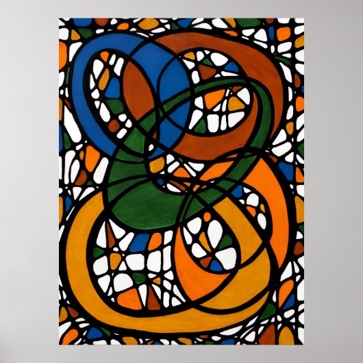 Venn Tangle Druck Poster (Vorne)
