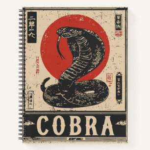 Venom Coil - Hypnotic Cobra in Staredown Notizblock