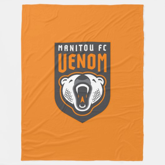 Venom-Manitou FC Fleece Blanket (Orange) (Vorderseite)
