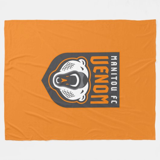 Venom-Manitou FC Fleece Blanket (Orange) (Vorderseite (Horizontal))