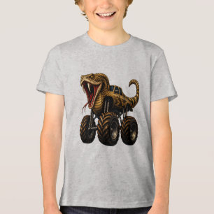 Venom Rattlesnake Monster Truck  Tri-Blend Shirt