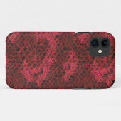 Venom Red and Black Snake Skin Pattern Case Mate i (Rückseite (Horizontal))