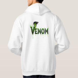 Venom Snake Grafik tröpfelnder Text T-Shirt Hoodie
