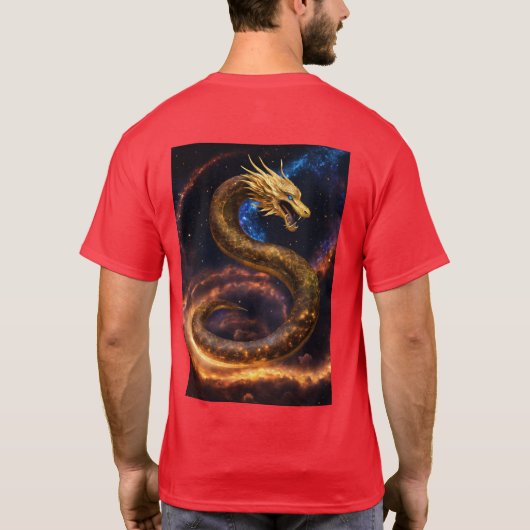 "Venom Vogue: Sssensational Snake Design T-Shirt" T-Shirt (Rückseite)