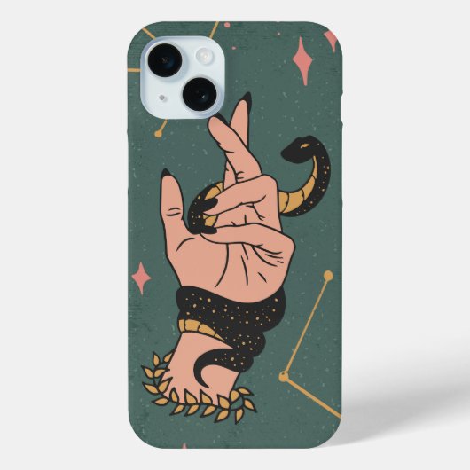 Venomische Touch: Schlangen-Hand-Design-Fall Case-Mate iPhone Hülle (Rückseite)