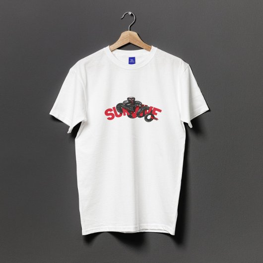 Venomischer Slogan mit schwarzer Cobra-Streetwear T-Shirt
