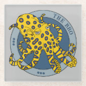 Venomous DeadBlue Ringed Octopus Character Glasuntersetzer (Vorderseite)