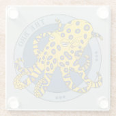 Venomous DeadBlue Ringed Octopus Character Glasuntersetzer (Rückseite)