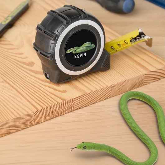 Venomous grüne Schlange mit deinem Namen Maßband