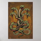 Venomous Multi-Headed Serpent Creature Poster (Vorne)
