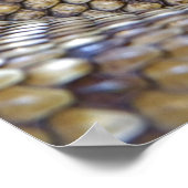 Venomous Rattle Schlange Nah Poster (Ecke)