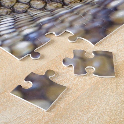 Venomous Rattle Schlange Nah Puzzle (Seite)