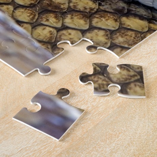 Venomous Rattle Schlange Nah Puzzle (Seite)