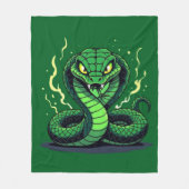 Venomous Snake – Danger and Precision Fleecedecke (Vorderseite)