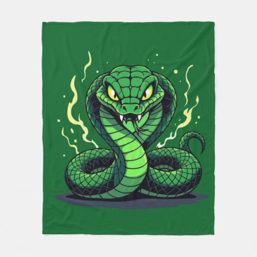 Venomous Snake – Danger and Precision Fleecedecke (Vorderseite)