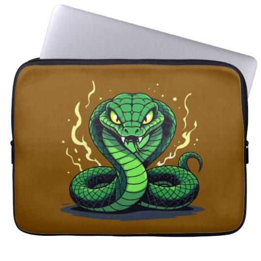 Venomous Snake – Danger and Precision Laptopschutzhülle (Vorderseite)