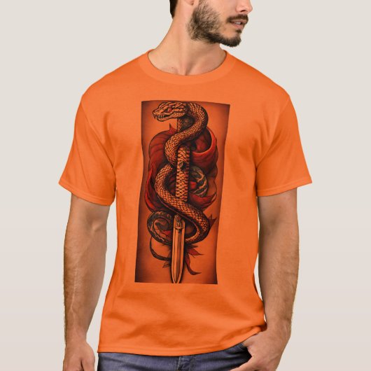 "Venomous Vogue: Schlange Inspiriert Mode" T-Shirt (Vorderseite)
