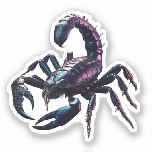 Venomus Black Scorpion Aufkleber (Vorderseite)