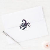 Venomus Black Scorpion Runder Aufkleber (Umschlag)