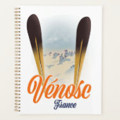 Vénosc, Frankreich Skiposter Planer (Vorderseite)