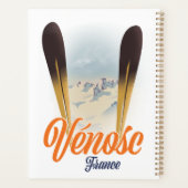Vénosc, Frankreich Skiposter Planer (Rückseite)