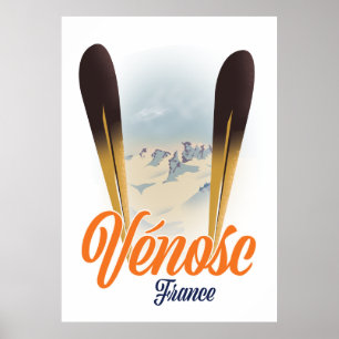 Vénosc, Frankreich Skiposter Poster