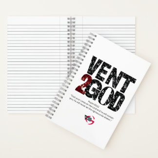 Vent to God Notebook (Schwarz & Rot) Notizblock