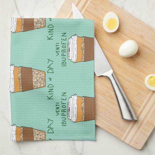 Venti Ibuprofen Kind of Day Geschirrtuch (Viertel Falte)