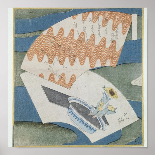 Ventilatoren, die an einem Strom schwimmen Poster (Vorne)