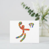 Ventilatoren für BasketBall Basket Ball Postkarte (Stehend Vorderseite)