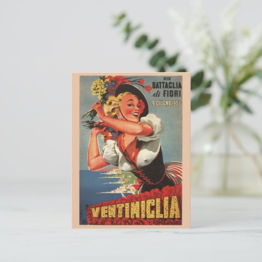 Ventimiglia, Italien Vintage Travel Postcard Postkarte (Stehend Vorderseite)