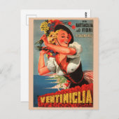 Ventimiglia, Italien Vintage Travel Postcard Postkarte (Vorne/Hinten)