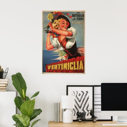Ventimiglia, Italien Vintage Travel Poster (Heimbüro)