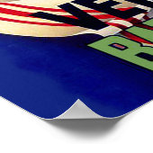 Ventimiglia, Maggio, Italien, Girl on Blume Kampf Poster (Ecke)