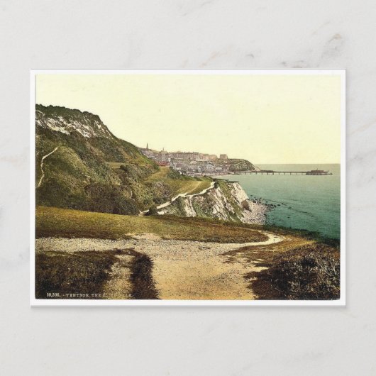 Ventnor, cliff walk, Isle of Wight, England, selte Postkarte (Vorderseite)