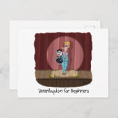 Ventriloquismus für Anfänger Postkarte (Vorne/Hinten)