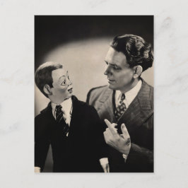 Ventriloquist Dummy Postcard Postkarte