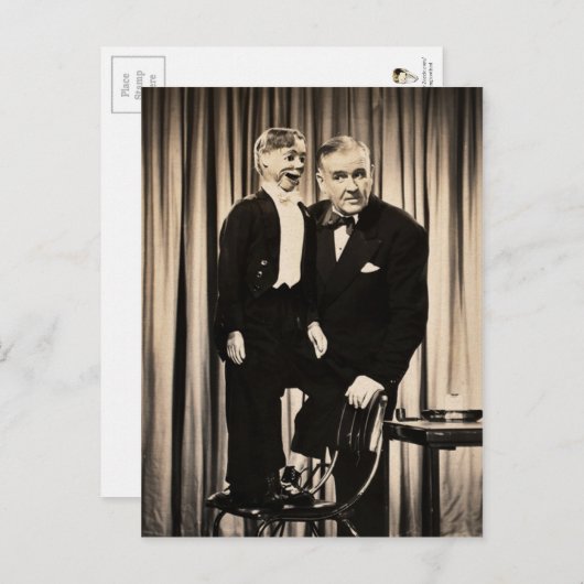 Ventriloquist Dummy Postcard Postkarte (Vorne/Hinten)