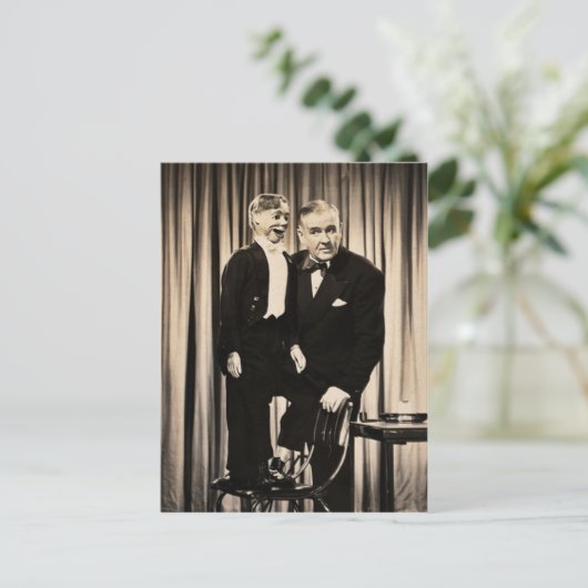 Ventriloquist Dummy Postcard Postkarte (Stehend Vorderseite)