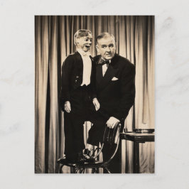 Ventriloquist Dummy Postcard Postkarte