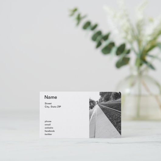 Ventura-Bahnstation Visitenkarte (Stehend Vorderseite)